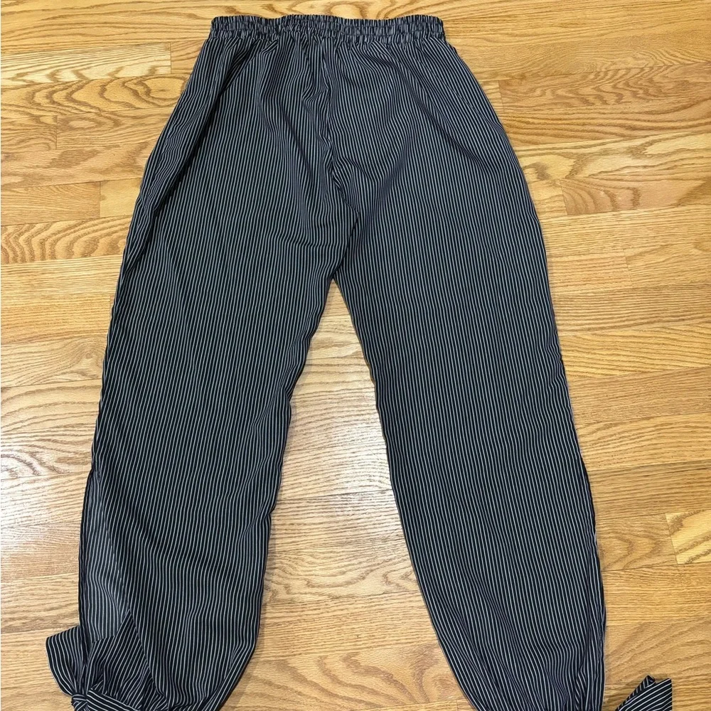 Anthropologie Harlyn Striped Ankle Tie Pants sz M - Picture 7 of 7